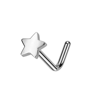 Nasale a L Anello naso a L con stella piatta