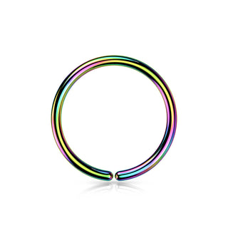 Titanio Anello Piercing Multicolore Pieghevole