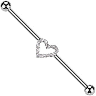 Titanio Barbell Industrial cuore zirconi Filettatura Interna