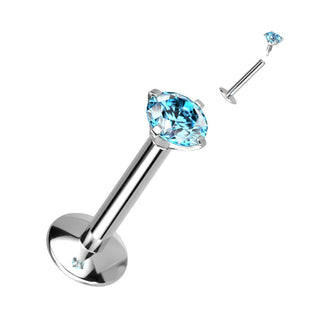 Titanio Labret Zirconi Filettatura Interna