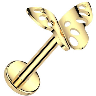 Titanio Labret Farfalla Filettatura Interna