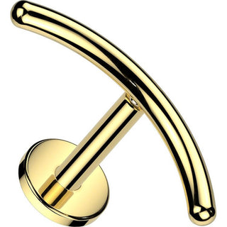 Titanio Labret Barra curvata Filettatura Interna