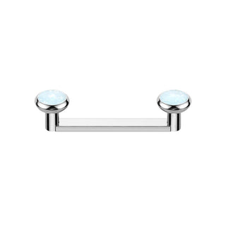 Barbell Surface Barra piatta con opali Filettatura Interna