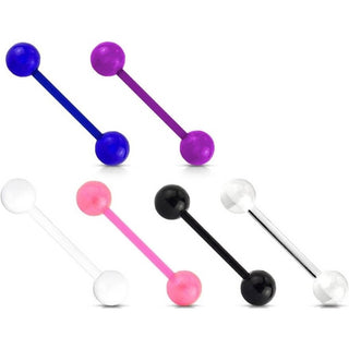 Barbell Sfera acrilico reagente agli UV, 6 pezzi