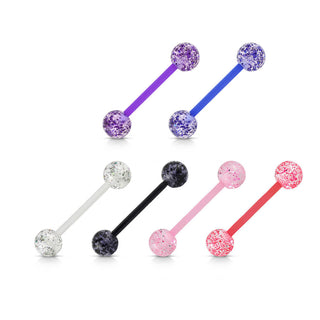 Barbell Sfera super brillante in acrilico, 6 pezzi
