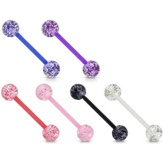 Barbell Sfera super brillante in acrilico, 6 pezzi