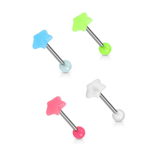 Barbell Stella luminescente al buio, 4 pezzi