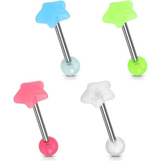 Barbell Stella luminescente al buio, 4 pezzi