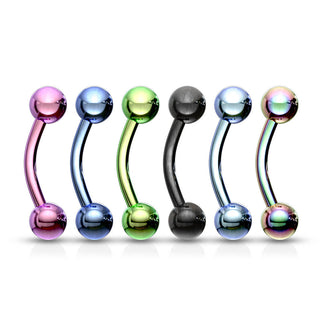 Piercing Sopracciglio Sfera, 6 pezzi