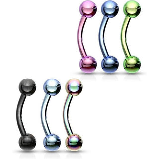 Piercing Sopracciglio Sfera, 6 pezzi