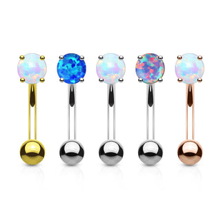 Piercing Sopracciglio Sfera opale, 5 pezzi