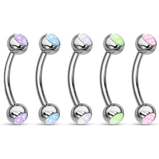 Piercing Sopracciglio Pietra sintentica brillante, 5 pezzi
