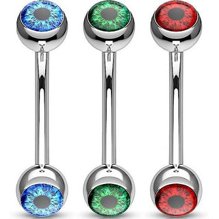 Piercing Sopracciglio Design occhio, 3 pezzi