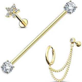 Value Pack Set Labret Barbell Industrial, 3 pezzi