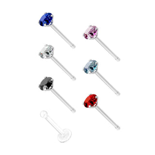 Stud Nasale Zirconi, 7 pezzi