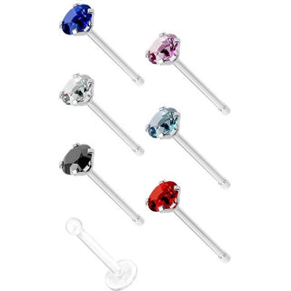Stud Nasale Zirconi, 7 pezzi