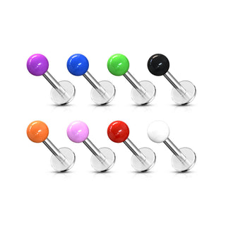 Labret Sfera in acrilico, 8 pezzi