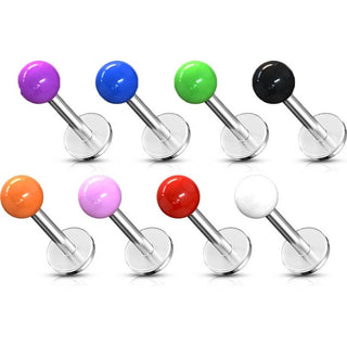 Labret Sfera in acrilico, 8 pezzi