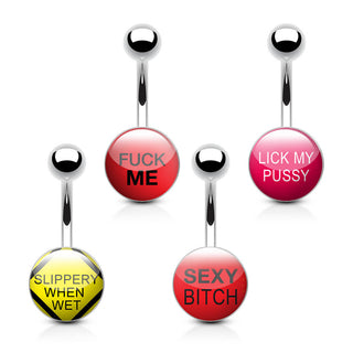 Piercing Ombelico Loghi, 4 pezzi