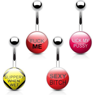 Piercing Ombelico Loghi, 4 pezzi