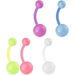 Piercing Ombelico Luminescente al buio, 5 pezzi