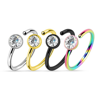 Nasale Tondo Zircone tondo Pieghevole, 4 pezzi
