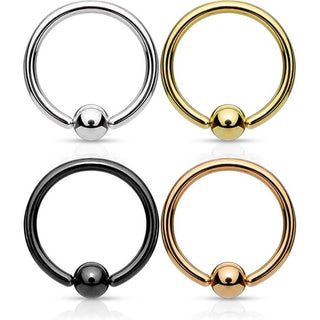 Anello Piercing Sfera Perla Prigioniera, 4 pezzi