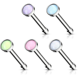 Stud Nasale Opale tondo, 5 pezzi