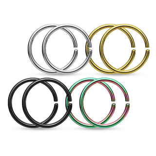 Anello Piercing Mix Pieghevole, 4 pezzi