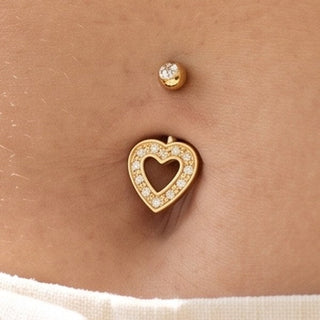 Gold Belly Button Piercing