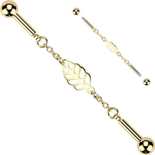 Industrial Barbell centered leaf connector chain