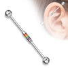 Barbell Industrial Strisce arcobaleno