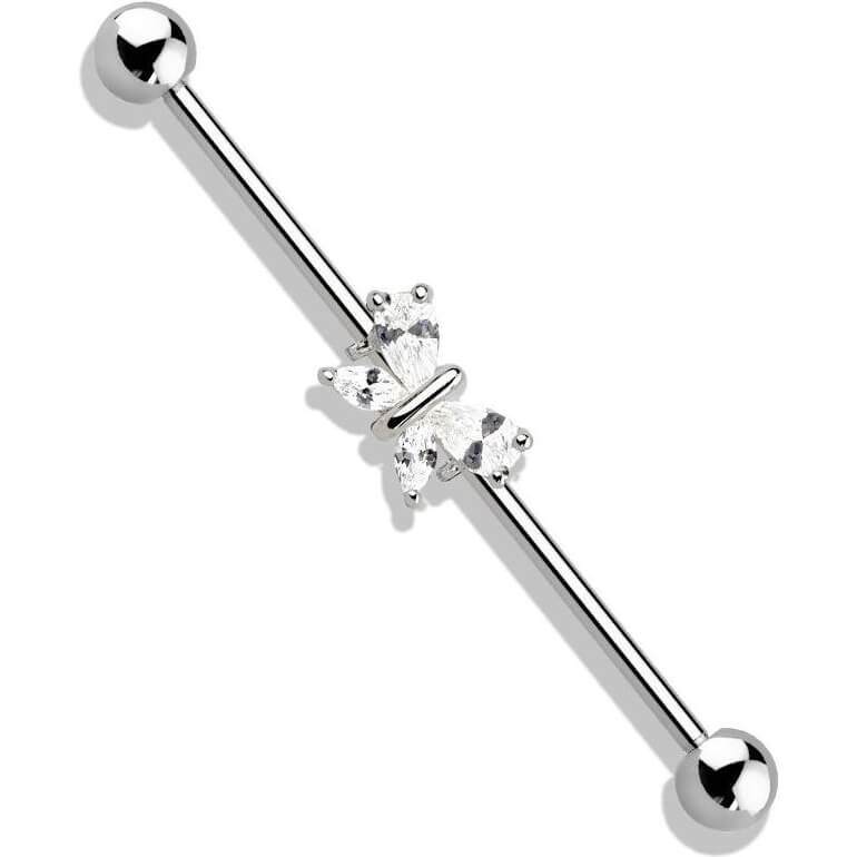 Piercing Ponteggio Bilanciere Industriale Estremità Sfere Titanio 14g 406524329378 - Foto 4