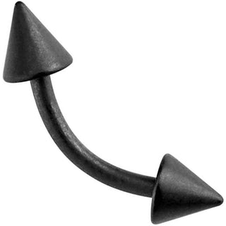 Piercing Sopracciglio Picco Nero Opaco PVD