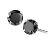 Silver 925 Stud Earring Sterling Silver Martini Round Clear Cubic Zirconia Stud Earring 1 Pair