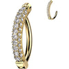 Solid Gold 14 Carat Ring Zirconias Clicker