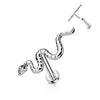 Titanium Labret Snake Push-In
