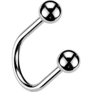 Titanium Horseshoe U Hoop Ball Push-In