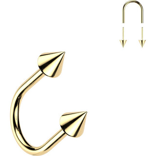 Titanium Horseshoe U Hoop Spike Push-In