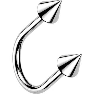 Titanium Horseshoe U Hoop Spike Push-In