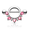 Piercing Capezzolo Anello con zirconi