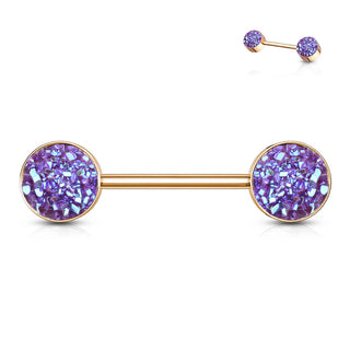 Nipple Piercing Illuminating synthetic Stone