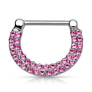 Piercing Capezzolo Zirconi Clicker