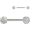 Nipple Piercing ferido crystal balls