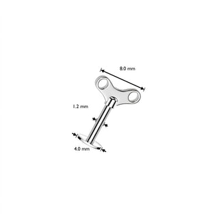Labret Key Silver