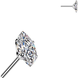 Titanium Top top moissanite prong setting Push-In