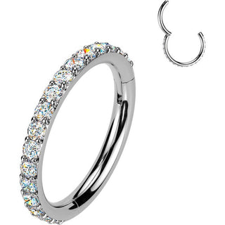 Titanium Ring moissanite Segment