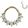 Titanium Ring front facing marquise moissanite fan Clicker