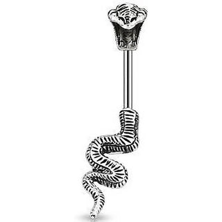 Piercing Ombelico Serpente d´argento