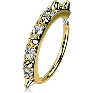 Ring Spiked Zirconia Bendable